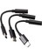 3 Adet Tip C - 3 5 mm Kulaklık Ses Adaptörü Usb-C - 3 5 mm Kadın Aux Mikrofon Bağlantı Kablosu Motorola Moto Z Le 2/le Pro 3 Htc ve Pixel Için Uygun Değil (Siyah) (Yurt Dışından) 1
