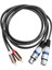 Hifi Ses Kablosu 2 Rca Erkek Xlr 3 Pin Dişi Karıştırma Konsolu Amplifikatör Çift Xlr Çift Rca Korumalı Kablo 1.5 M (Yurt Dışından) 1