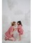 Check Kırmızı Ekoseli ve Fiyonklu Kız Çocuk Şort Pijama Altı 4