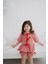 Bows In Red Kırmızı Ekoseli Balon Kollu ve Fiyonklu Kız Çocuk Pijama Üstü 1