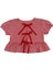 Bows In Red Kırmızı Ekoseli Balon Kollu ve Fiyonklu Kız Çocuk Pijama Üstü 5