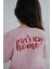 Bows In Pink Pembe Çizgili Balon Kollu Fiyonklu ve Nakışlı Kız Çocuk Pijama Üstü 1
