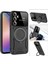 Samsung Galaxy S24 Fe ile Uyumlu Kılıf Joy Joy Stand Olabilen Lens Korumalı 360° Derece Dönen Halak Yüzük Aparatlı Kapak Kırmızı 2
