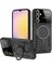 Samsung Galaxy A05S 5g ile Uyumlu Kılıf Joy Joy Stand Olabilen Lens Korumalı 360° Derece Dönen Halak Yüzük Aparatlı Kapak Siyah 1