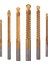 6 Paket Titanyum Kaplamalı Hss Büküm Uçları, 3-8mm Tırtıklı Yan Kesim Uçları (Yurt Dışından) 2