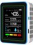 5'i 1 Arada Hava Kalitesi Monitörü Tvoc Hcho Sıcaklık Nem Co2 Ölçer, USB Şarj Edilebilir Co2 Dedektörü Beyaz (Yurt Dışından) 5
