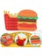 No.41 Tarzı Çocuklar ve Yetişkinler Için Burger + Patates Oyuncağı Bas Pop It Fidget Oyuncak Sıkıştırma Duyusal Oyuncak Push Pop Kabarcık Fidget Duyusal Oyuncak (Yurt Dışından) 2