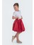 Saten Balon Kız Çocuk Etek M00729 Kırmızı 2