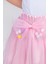 Ponpon Aksesuarlı Bayramlık Kız Çocuk Etek M00726 Pembe 2