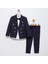Çizgili Spor Çocuk Ceket, Tişört , Jogger Pantolonlu Takım MNK5695 1