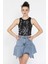 Volanlı Jean Kot Etek P-00016140 2