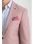 Galdino Erkek Bordo Kendinden Desenli Slim Fit Mono Yaka Blazer Ceket 2