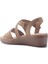105513.Z5FX Camel Kadın Comfort Sandalet 3