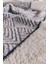Geometrik Desenli Zemini Renkli Bambu El Havlusu - 50x90 cm - İndigo 4