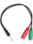 Adet Kablo Adaptörü 2 In 1 Splitter 4 Kutuplu 3.5mm Ses Kulaklık Kulaklık 2 Dişi Jack Kulaklık Mikrofon Ses Kablosu 3 Kutuplu Pc Için (Yurt Dışından) 1