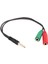 Adet Kablo Adaptörü 2 In 1 Splitter 4 Kutuplu 3.5mm Ses Kulaklık Kulaklık 2 Dişi Jack Kulaklık Mikrofon Ses Kablosu 3 Kutuplu Pc Için (Yurt Dışından) 2
