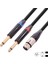 Xlr Dişi - Çift 6.35MM Fiş Erkek Konnektör Ses Kablosu Xlr Dişi - Çift 1/4 Inç Y Splitter Kablo Adaptörü 3 Metre (Yurt Dışından) 5