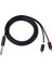 6.35MM Kablo 2rca Ses Kablosu Aux Rca Jak Y Ayırıcı Kablo Amplifikatörler Ses DVD Için 5ft (Yurt Dışından) 5