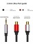 3.5mm Erkek - 2rca Dişi Stereo Jak Aux Ses Kablosu Y Adaptörü Rca Kablosu iPhone Mp3 Tablet Bilgisayar Hoparlörler Pc Için (Yurt Dışından) 3