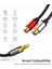 3.5mm Erkek - 2rca Dişi Stereo Jak Aux Ses Kablosu Y Adaptörü Rca Kablosu iPhone Mp3 Tablet Bilgisayar Hoparlörler Pc Için (Yurt Dışından) 4
