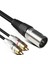 Ses Rca Kablosu 2rca Erkek Xlr 3 Pin Erkek Topu Amplifikatör Karıştırma Fişi Av Kablosu Xlr Çift Rca Kablosu 2 M (Yurt Dışından) 3