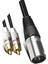 Ses Rca Kablosu 2rca Erkek Xlr 3 Pin Erkek Topu Amplifikatör Karıştırma Fişi Av Kablosu Xlr Çift Rca Kablosu 2 M (Yurt Dışından) 4