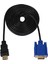 Hdtv HDMI Altın Erkek VGA Hd-15 Erkek 15PIN Adaptör Kablosu 6ft 1.8m 1080P (Yurt Dışından) 1