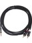 Rexlıs 3.5mm - 2rca Y Ayırıcı Stereo Ses Kablosu Çift Yönlü 2 Rca - 3.5mm Aux Erkek Tipi Çift Korumalı Uçlar Metal Kabuk-Siyah 1m (Yurt Dışından) 2