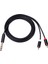 6 35 mm - 2rca Kablo Rca Kablosu 6 35 mm Erkek - 2 Rca Erkek Stereo Ses Adaptörü Y Ayırıcı Rca Kablosu -3 Metre (Yurt Dışından) 1