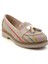 Bej Çok Renkli Kadın Loafer Ayakkabı K01257060828 2