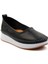 Siyah Leather Kadın Casual Ayakkabı K01303018303 2
