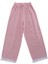 Ruffles Pembe Çizgil Paçaları Beyaz Fırfırlı Pantolon Pijama Altı 5