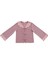 Scallop Pembe Lila Çizgili Dilimli Bebe Yakalı Gömlek Pijama Üstü 5