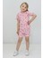 Kız Çocuk Yazlık Flamingolu Şortlu Pijama Takımı - Ev Giyim Pijama- 2'li Takım 3-7 Yaş Takım 2