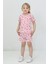Kız Çocuk Yazlık Flamingolu Şortlu Pijama Takımı - Ev Giyim Pijama- 2'li Takım 3-7 Yaş Takım 1