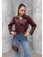 Kemerli Oversize Crop Deri Ceket 4