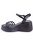 DZA07-10620772 Siyah Günlük Ortopedik Kadın Sandalet 4
