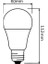 E27 50'li Paket 6500K 8.5W LED Lamba Pel 324262 2