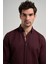 Uzun Kol Desenli Armürlü Düğmeli Yaka Cepsiz Pamuklu Casual Slim Fit Gömlek 1004250206 4
