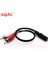 Evrensel 3.5mm Stereo Dişi Jack 2 Rca Erkek Fiş Adaptörü Kulaklık Y Ses Kablosu Kulaklık Uzatma Kablosu Rca Ses Kablosu (Yurt Dışından) 1