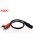 Evrensel 3.5mm Stereo Dişi Jack 2 Rca Erkek Fiş Adaptörü Kulaklık Y Ses Kablosu Kulaklık Uzatma Kablosu Rca Ses Kablosu (Yurt Dışından) 2
