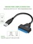 USB 3.0 Sata Sabit Disk Adaptörü Için 2.5 Inç SSD HDD Adaptör Kablosu Dönüştürücü Süper Hızlı USB 3.0 Sata 22 Pin (Yurt Dışından) 2
