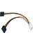 2 Adet Ide 4 Pin Molex 2 Of 15 Pin Seri Ata Sata Çift SSD HDD Güç Adaptör Kablosu Fişi (Yurt Dışından) 2