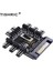 Tıshrıc 1 Ila 8 3pin Fan Hub Pwm Sata Molex Splitter Pc Madencilik Kablosu 12 V Güç Kaynağı Soğutucu Soğutma Hızı Kontrol Adaptörü (Yurt Dışından) 2