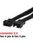 Angitu Grafik Kartı 4-Pin Pwm Gpu Anakart Fan Adaptör Kablosu 4pin ve 3pin Fan ile Uyumlu Siyah Kollu 30 cm (Yurt Dışından) 4