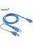 Kebidu Uzunluğu 50 cm Çift USB 3.0 A - Mikro-B USB 3.0 Y Kablosu HDD Kutusu Bilgisayar Kablosu Konektörü (Yurt Dışından) 1