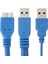 Kebidu Uzunluğu 50 cm Çift USB 3.0 A - Mikro-B USB 3.0 Y Kablosu HDD Kutusu Bilgisayar Kablosu Konektörü (Yurt Dışından) 3