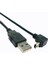 Aşağı Açılı 90 Derece Mini USB 2.0 B Tipi 5pin Erkek - USB Erkek Veri Kablosu 0 5 M (Yurt Dışından) 3