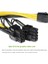 Ult-En Iyi Pcı-E Pcıe 6p Dişi 2 Bağlantı Noktalı Çift 8pin 6+2p Erkek Gpu Grafik Ekran Kartı Madenci Güç Uzatma Kablosu Kablosu 18AWG 20CM (Yurt Dışından) 4
