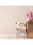 Pembe Kır Çiçekleri Duvar Sticker 11 x 10 cm 2